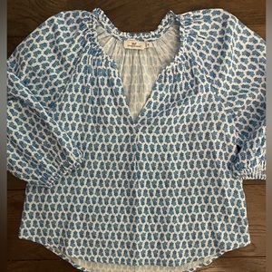 Vineyard Vines size Medium Seastitch Gauze floral block print